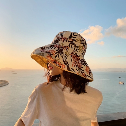 여름 햇빛가리개 양면 버킷햇 여성 벙거지 모자 (3종)