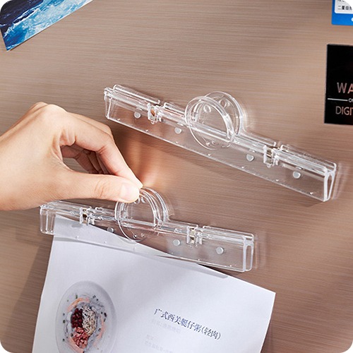 마그네틱 투명 사무 문구 다용도집게 자석 페이퍼클립